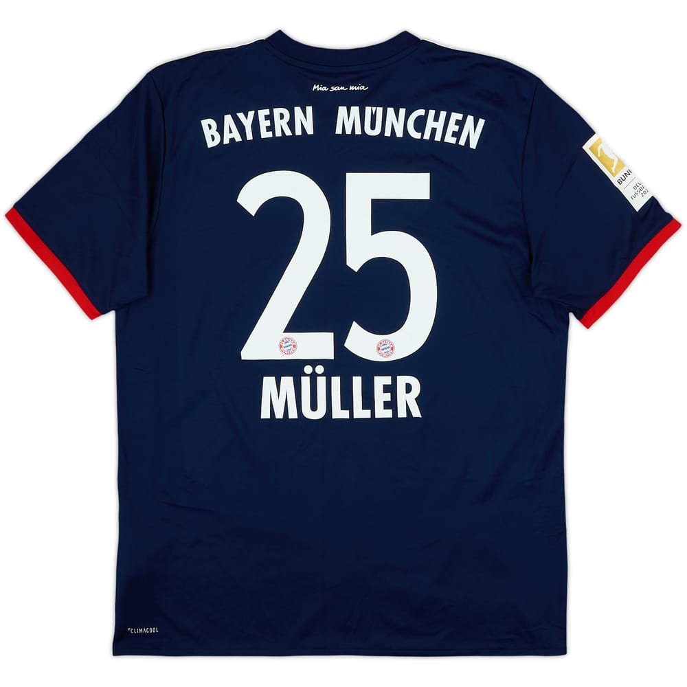 2017-18 Bayern Munich Away Shirt Muller #25 - 9/10 - (L)
