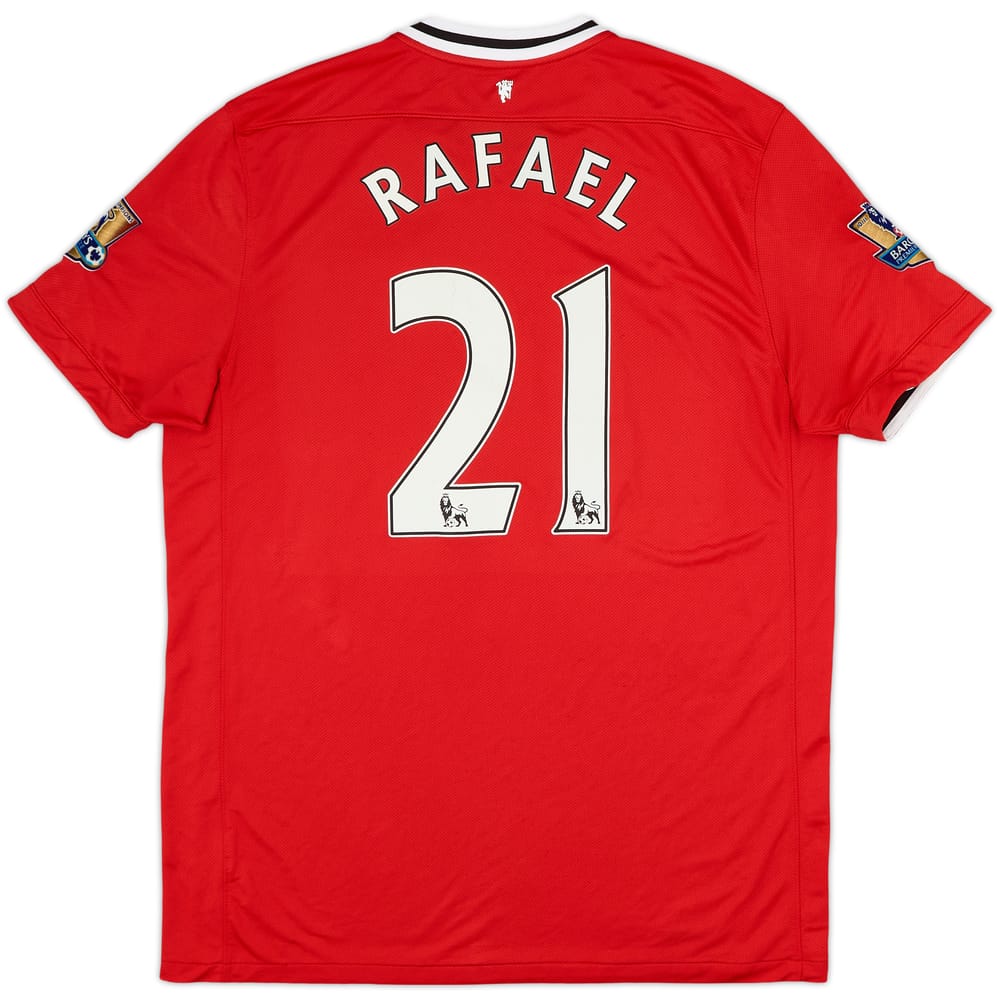 2011-12 Manchester United Home Shirt Rafael #21 - 6/10 - (XL)