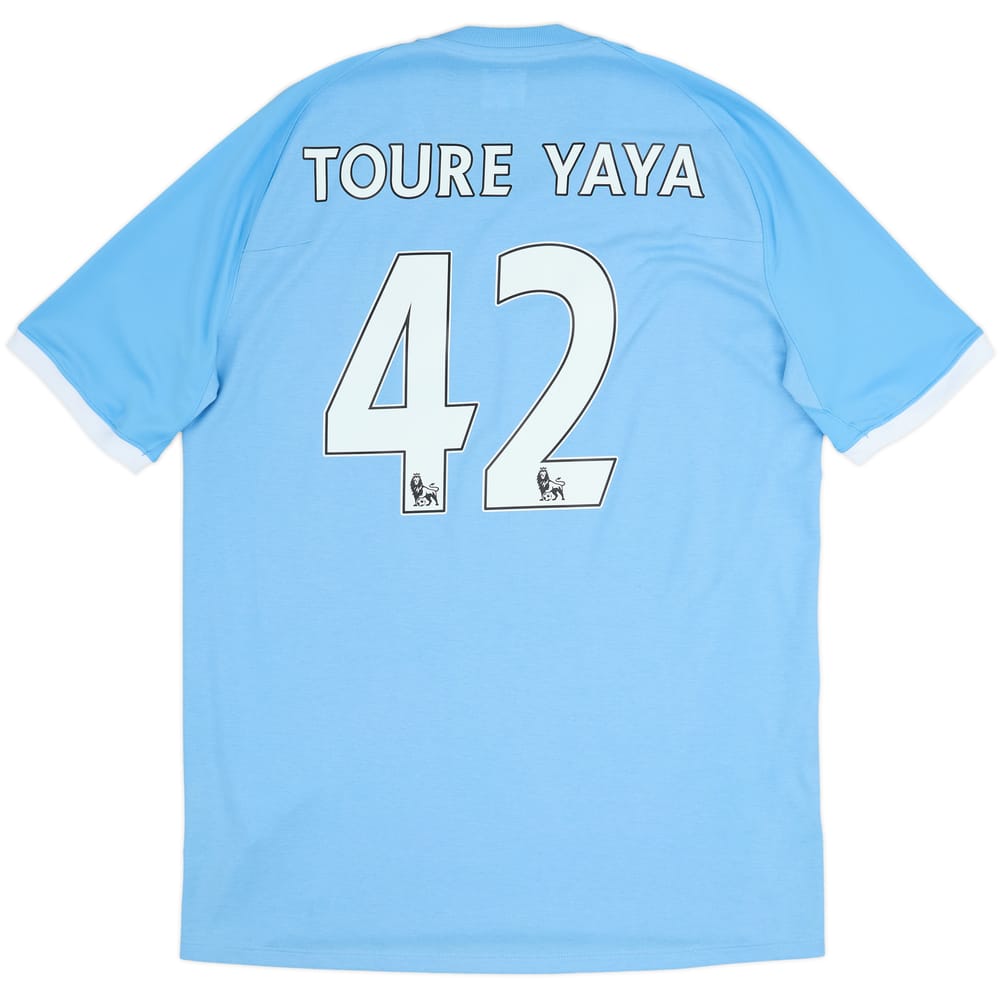 2010-11 Manchester City 'FA Cup Final' Home Shirt Toure Yaya #42 - 8/10 - (XL)