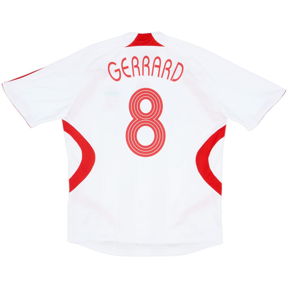 2007-08 Liverpool Away Shirt Gerrard #8 - 6/10 - (L)