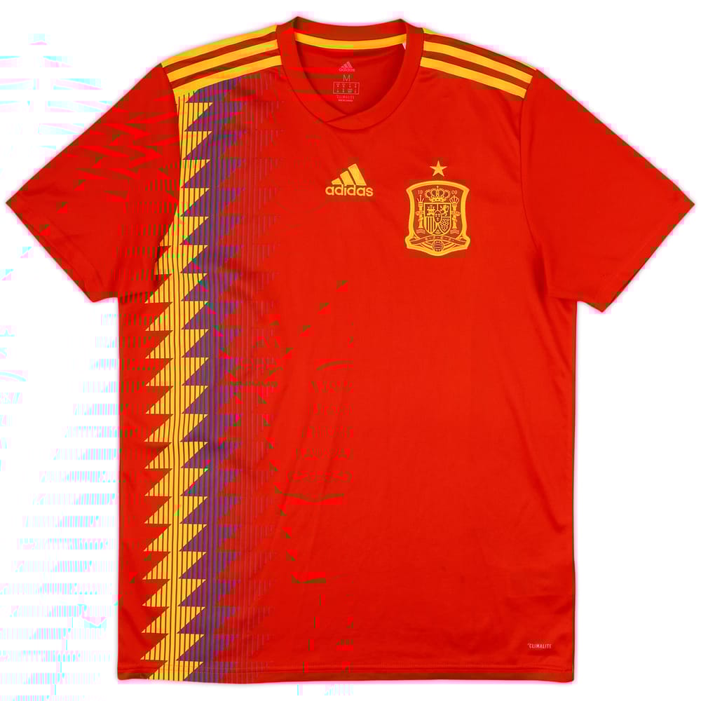 2018-19 Spain Home Shirt - 8/10 - (M)