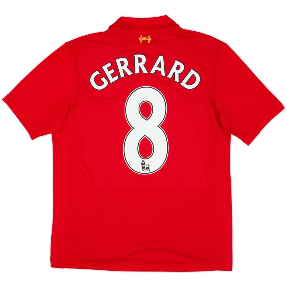 2012-13 Liverpool Home Shirt Gerrard #8 - 7/10 - (M)