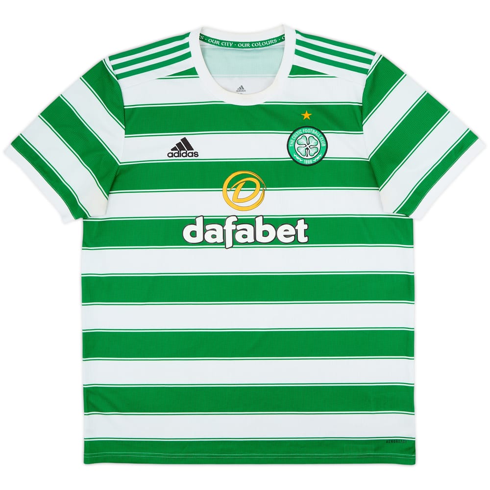 2021-22 Celtic Home Shirt - 7/10 - (XL)
