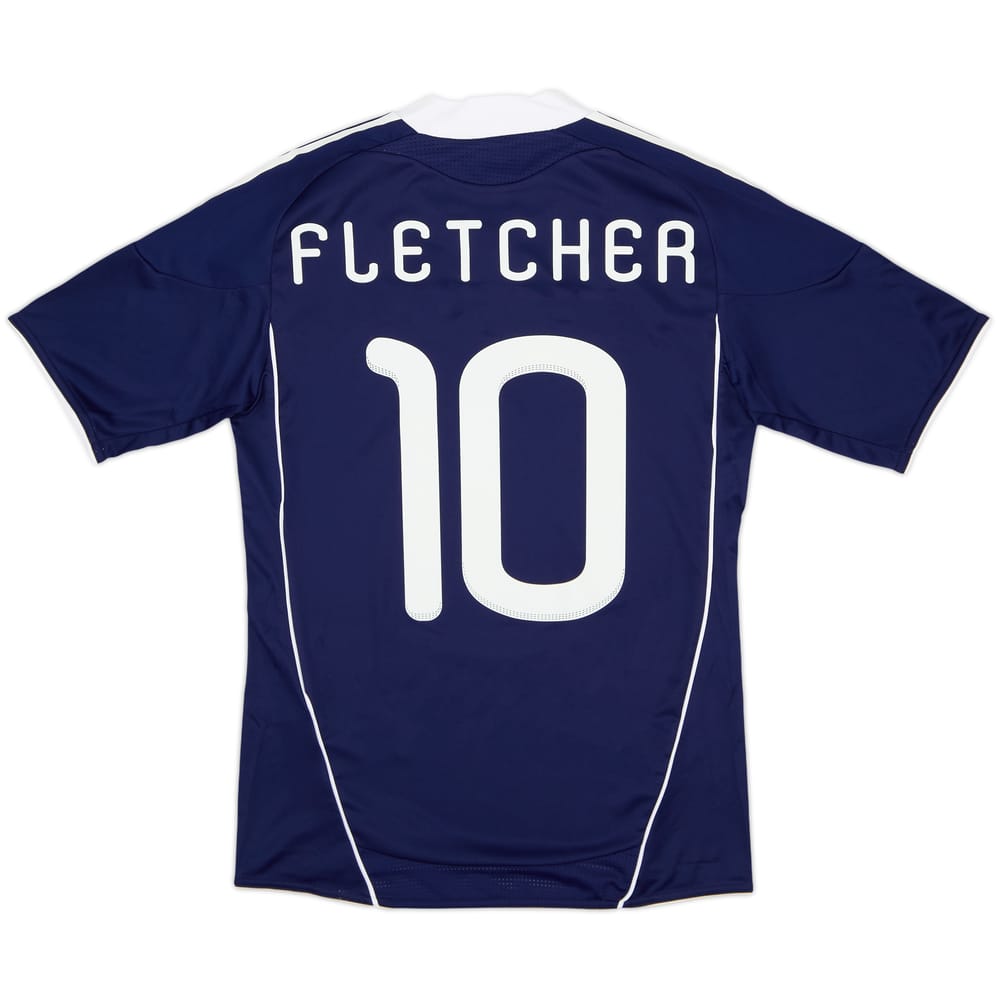 2010-11 Scotland Player Issue Home Shirt Fletcher #10 (S)