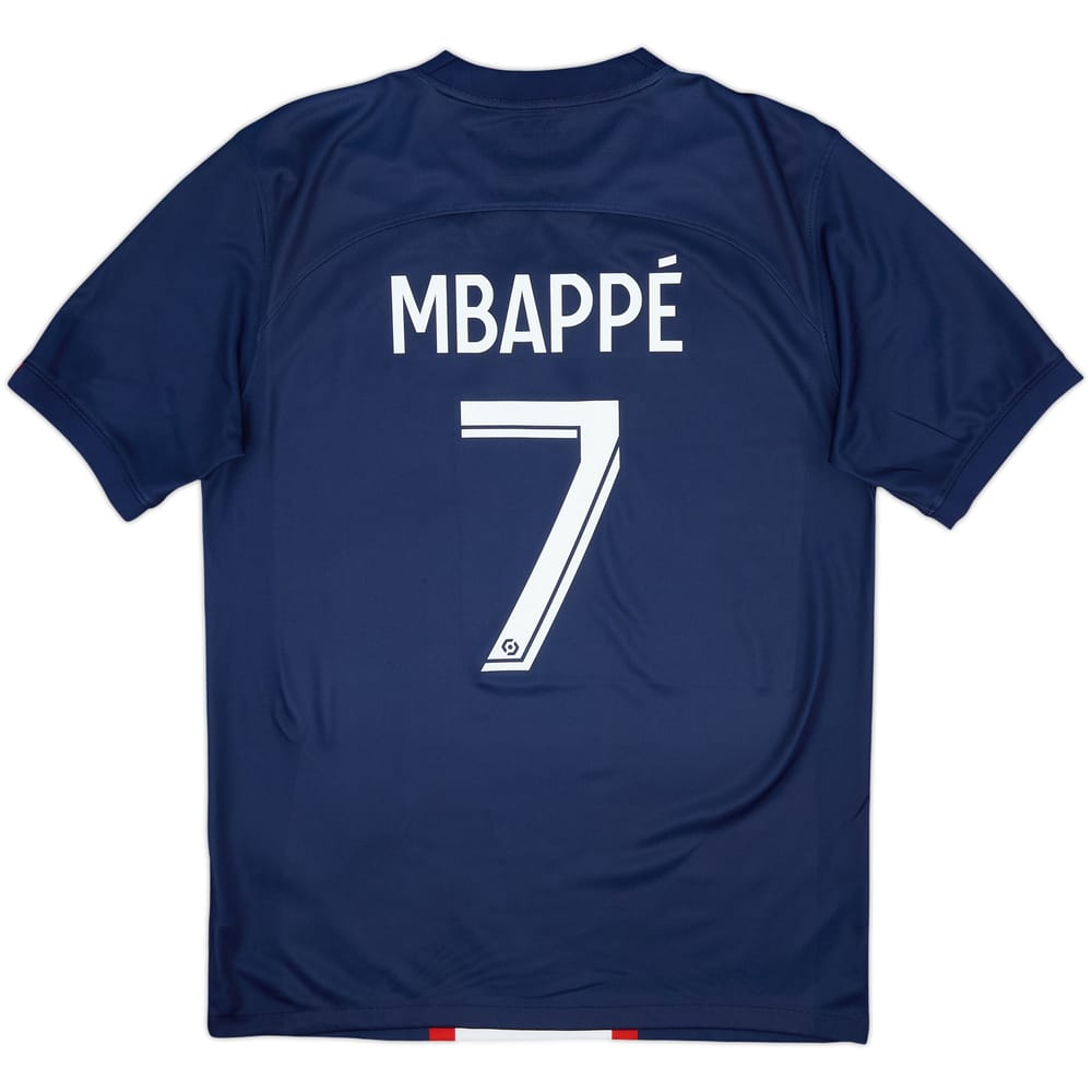 Camiseta de local del Paris Saint-Germain 2022-23 Mbappe #7 - 8/10 - (M)