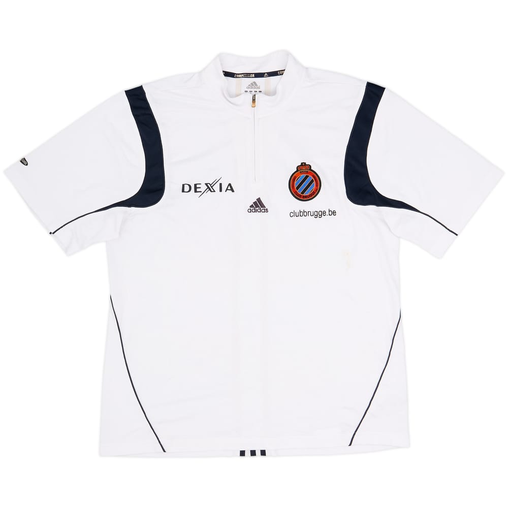 2005-06 Club Brugge adidas 1/4 Zip Polo Shirt - 7/10 - (L)