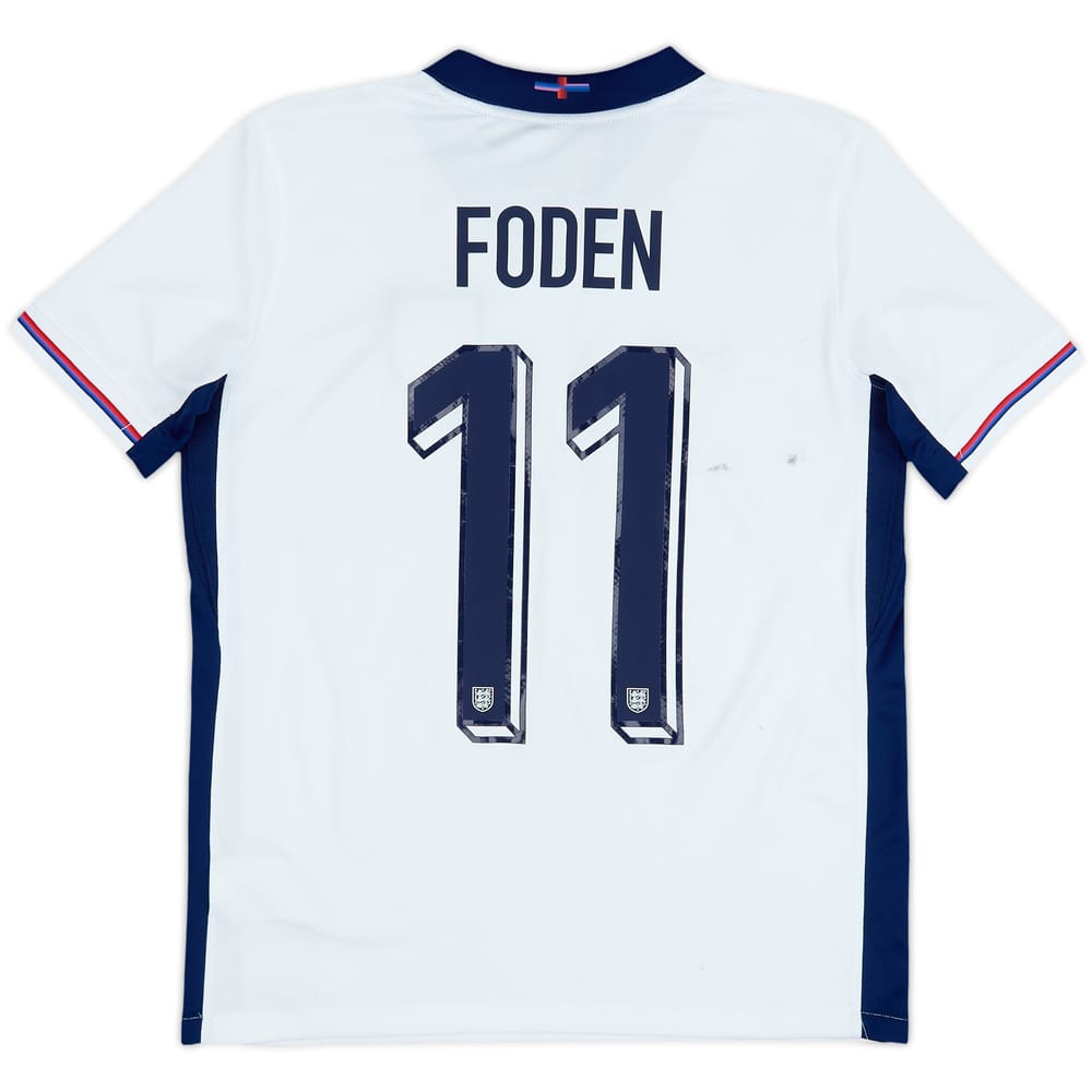 2024-25 England Home Shirt Foden #11 - 6/10 - (XL.Boys)