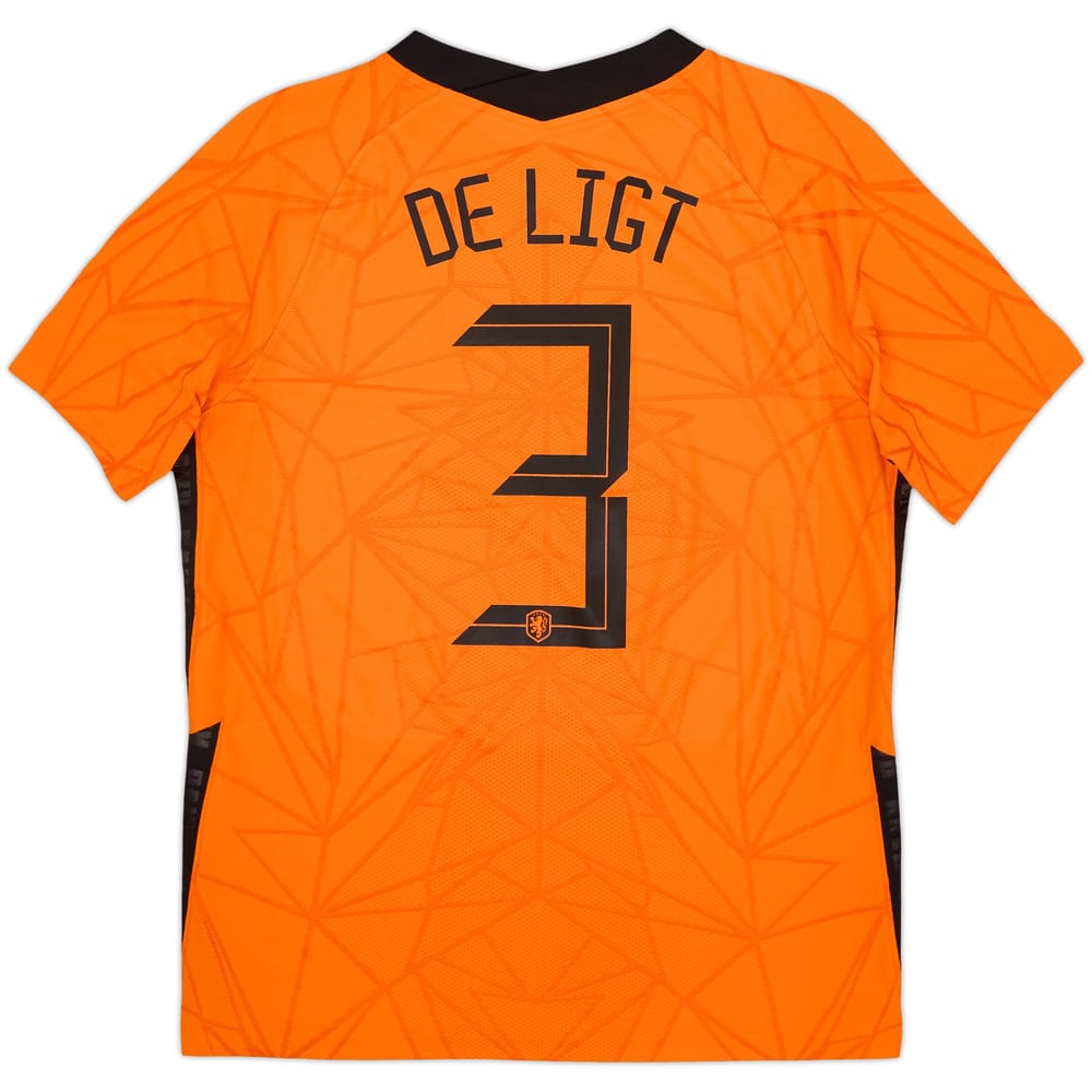 2020-21 Netherlands Authentic Home Shirt De Ligt #3 - 8/10 - (L)