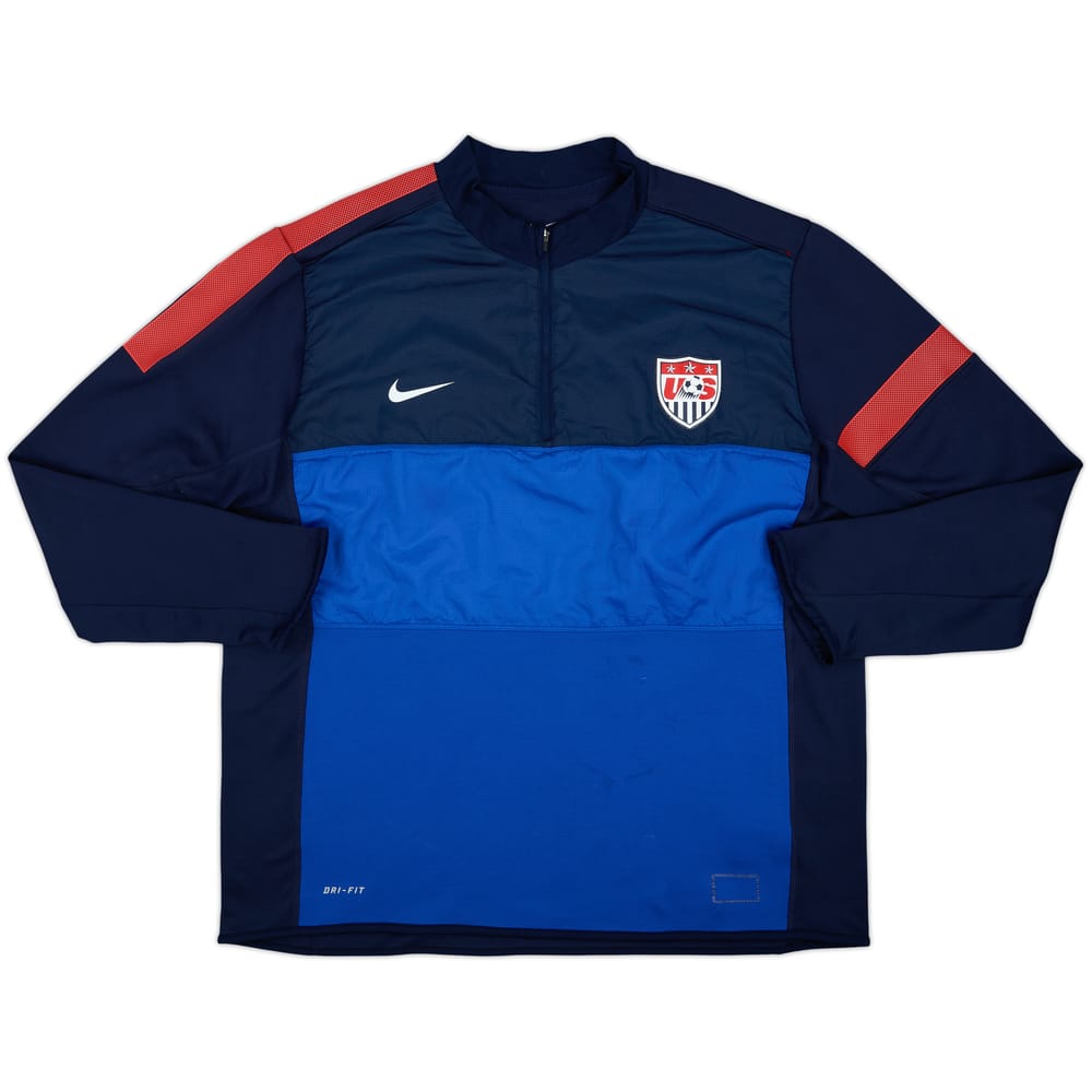2013-14 USA Player Issue Nike Drill Top - 8/10 - (XXL)