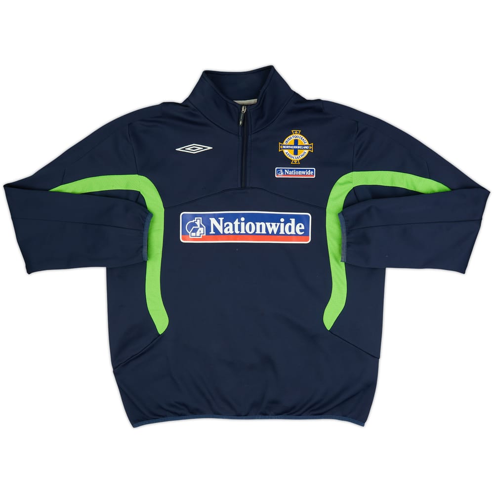 2007-09 Northern Ireland Umbro 1/4 Zip Drill Top - 8/10 - (L)