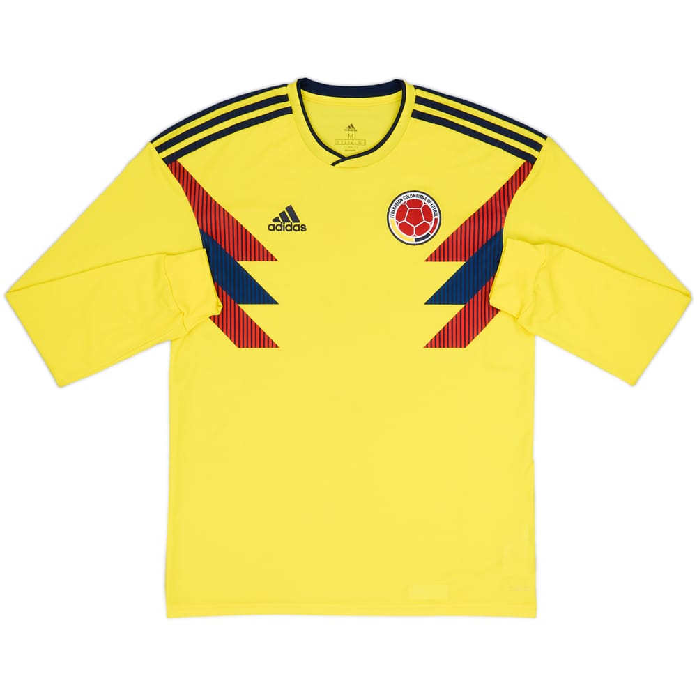 2018-19 Colombia Home L/S Shirt - 10/10 - (M)