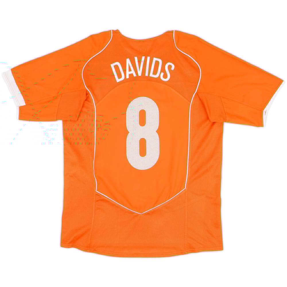2004-06 Netherlands Home Shirt Davids #8 - 8/10 - (L)