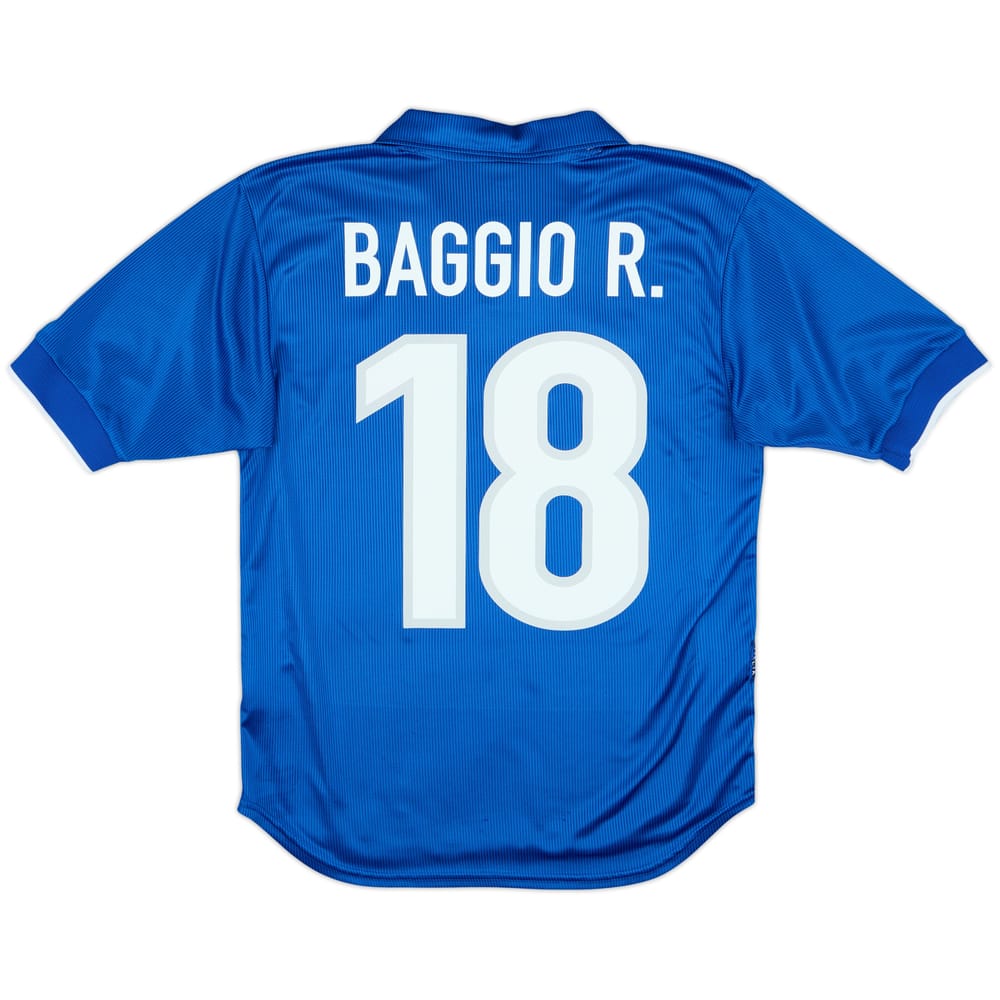 1997-98 Italy Home Shirt Baggio R. #18 - 8/10 - (S)