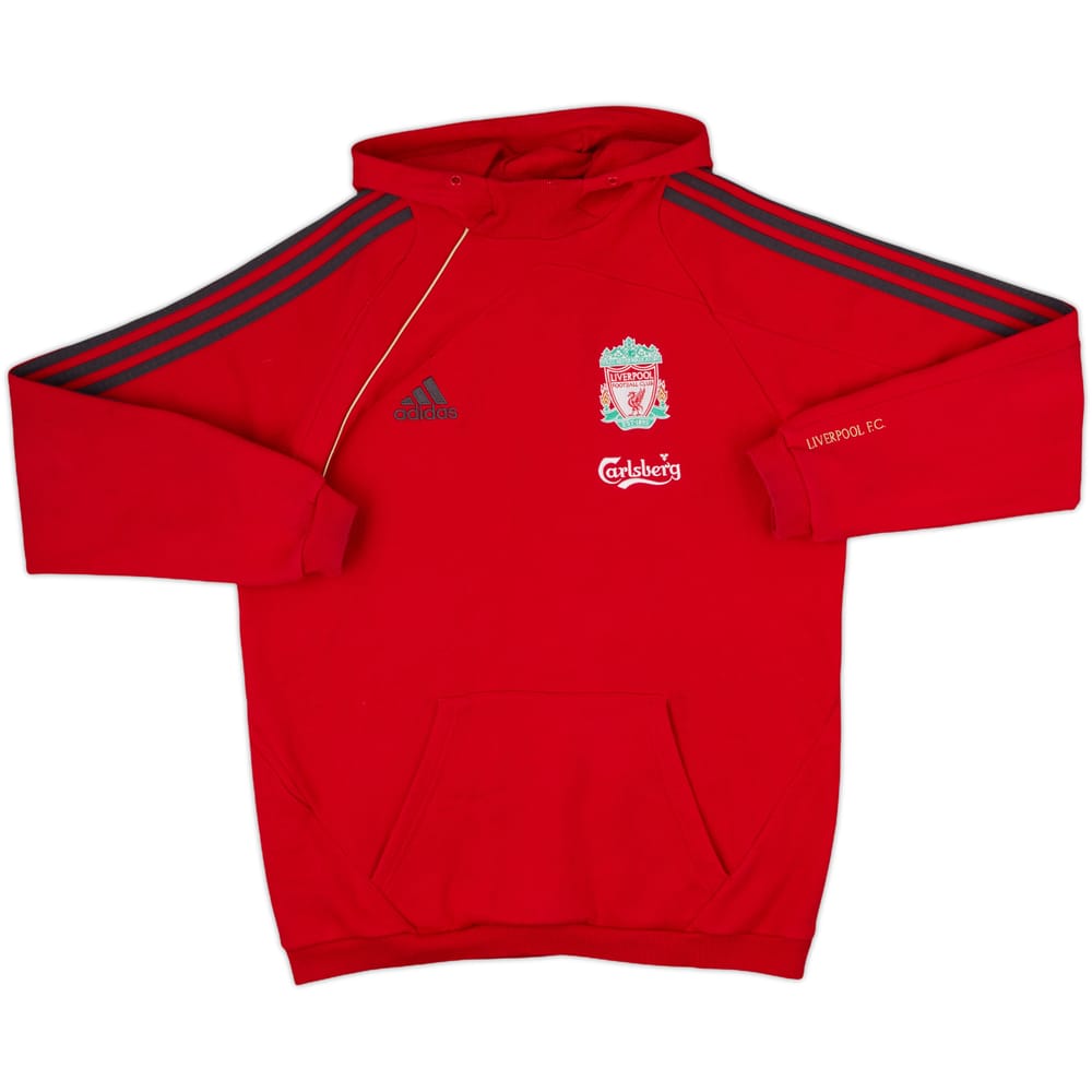 2009-10 Liverpool adidas Hooded Top - 8/10 - (M)