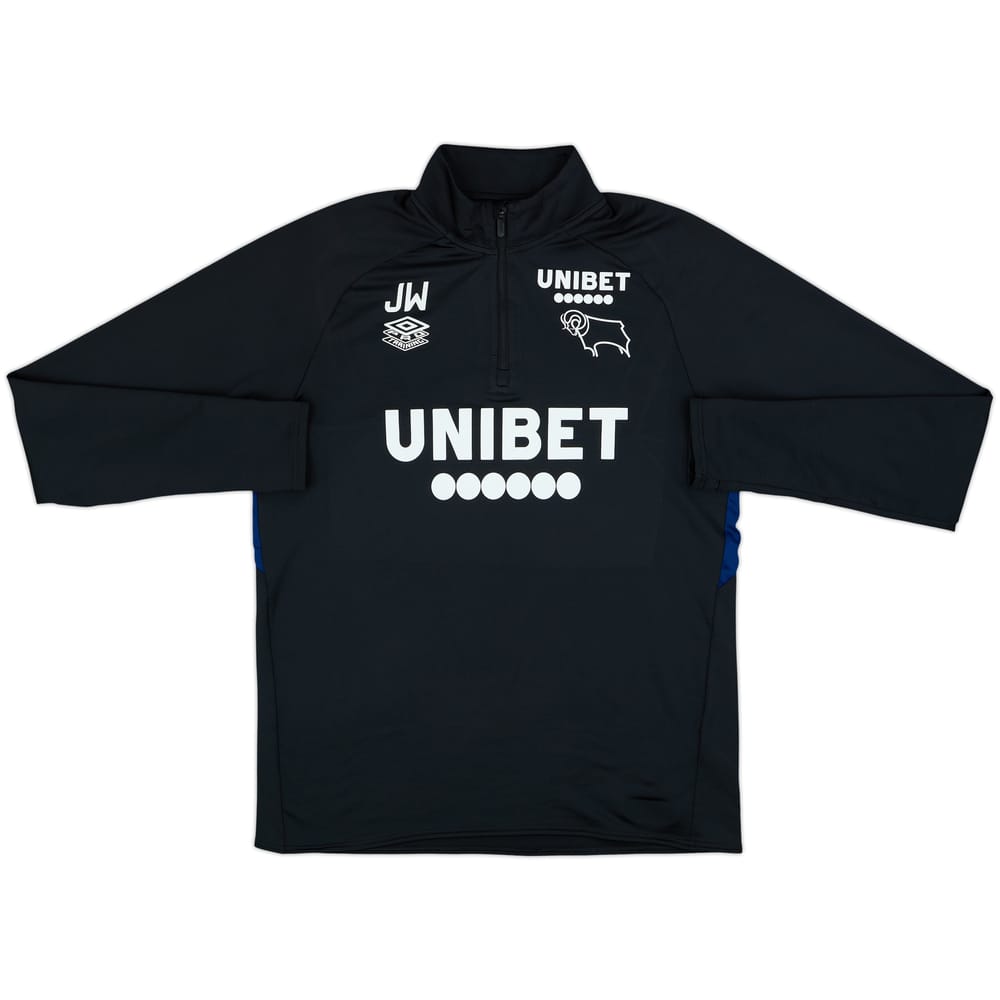 2018-19 Derby County Staff Issue Umbro Drill Top JW - 7/10 - (L)