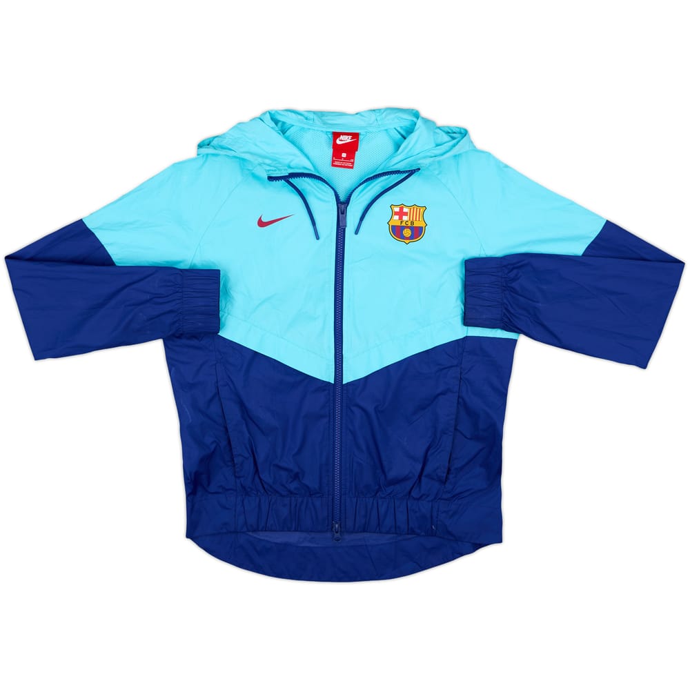 2017-18 Barcelona Nike Hooded Track Jacket - 8/10 - (S)