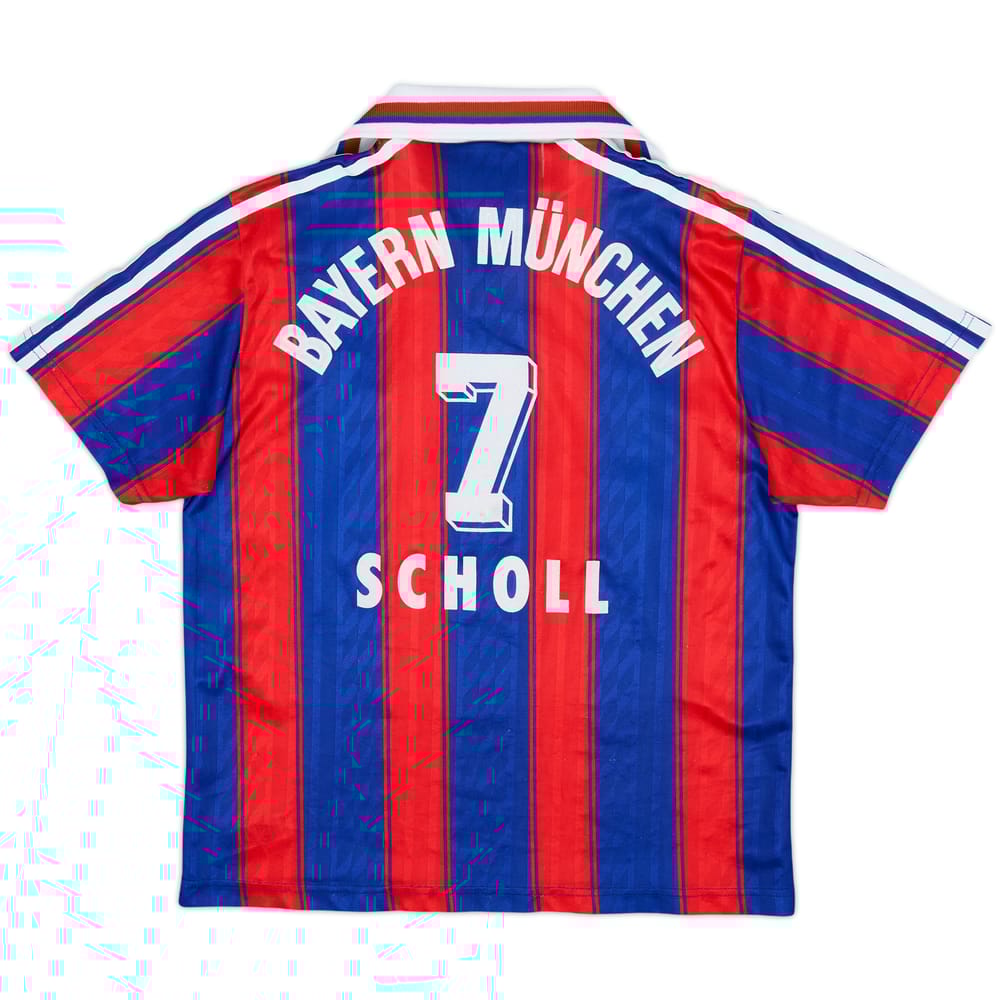 1995-97 Bayern Munich Home Shirt Scholl #7 - 6/10 - (L.Boys)