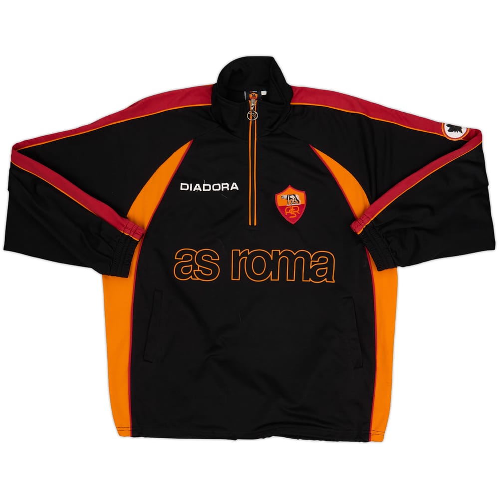 1998-99 Roma Diadora 1/4 Zip Drill Top - 8/10 - (L)