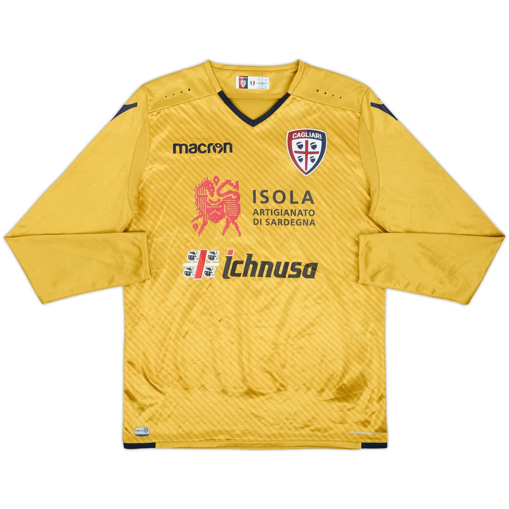 2017-18 Cagliari GK Shirt - 8/10 - (S)