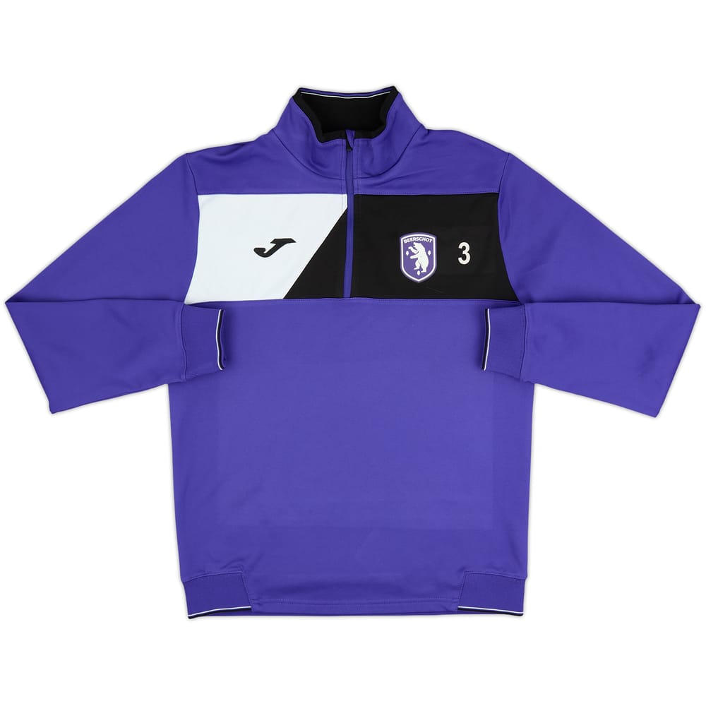 2019-20 Beerschot Player Issue Joma 1/4 Zip Drill Top #3 - 8/10 - (L)