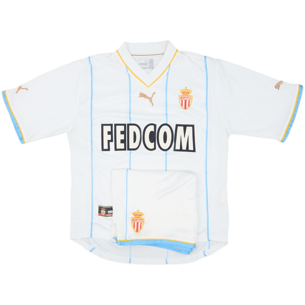 2002-03 Monaco Away Shirt & Shorts - 4/10 - (S)