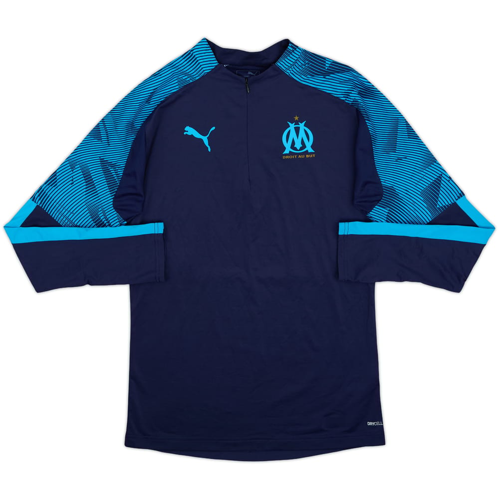 2019-20 Olympique Marseille Puma 1/4 Zip Drill Top - 10/10 - (S)