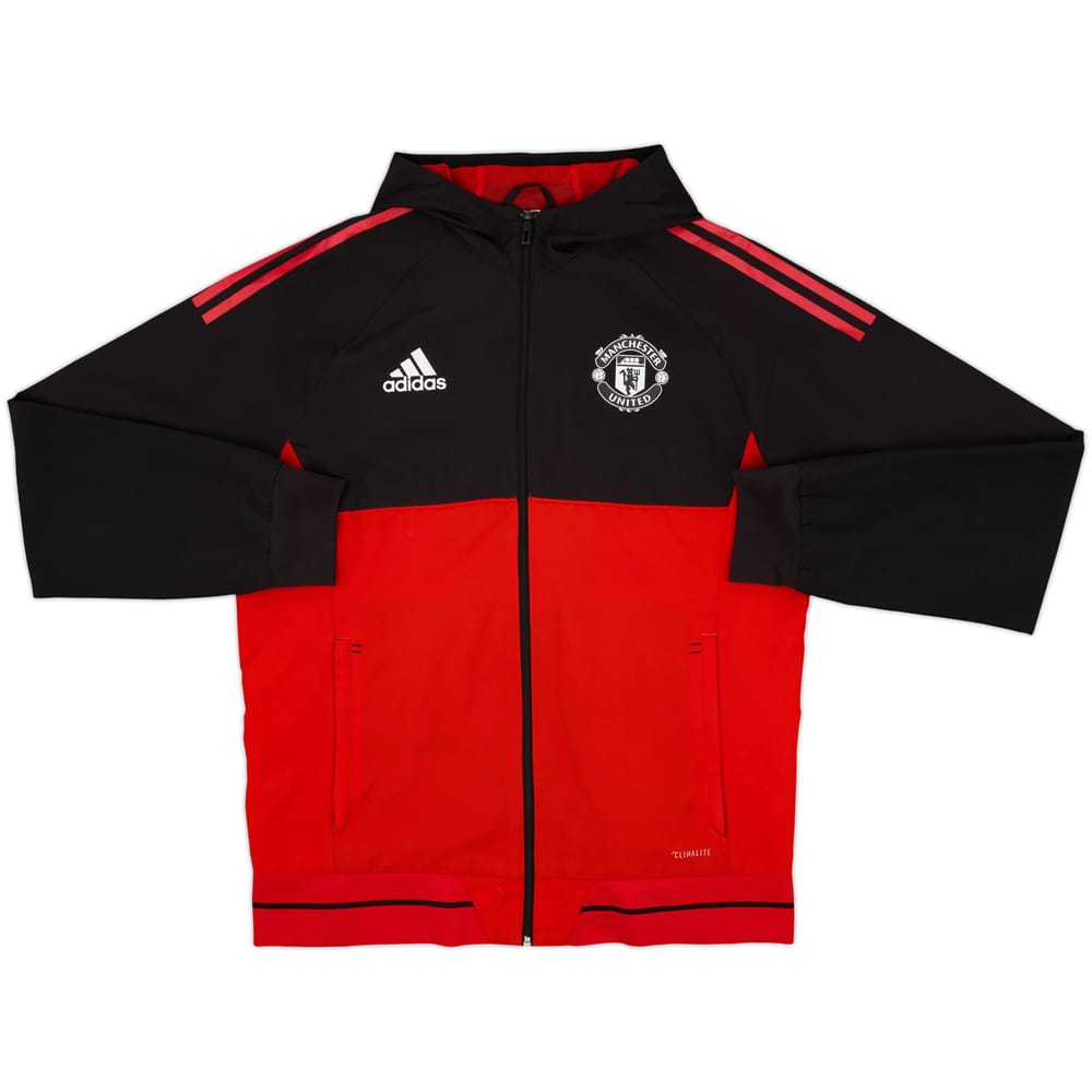 2017-18 Manchester United adidas Hooded Track Jacket - 8/10 - (L)