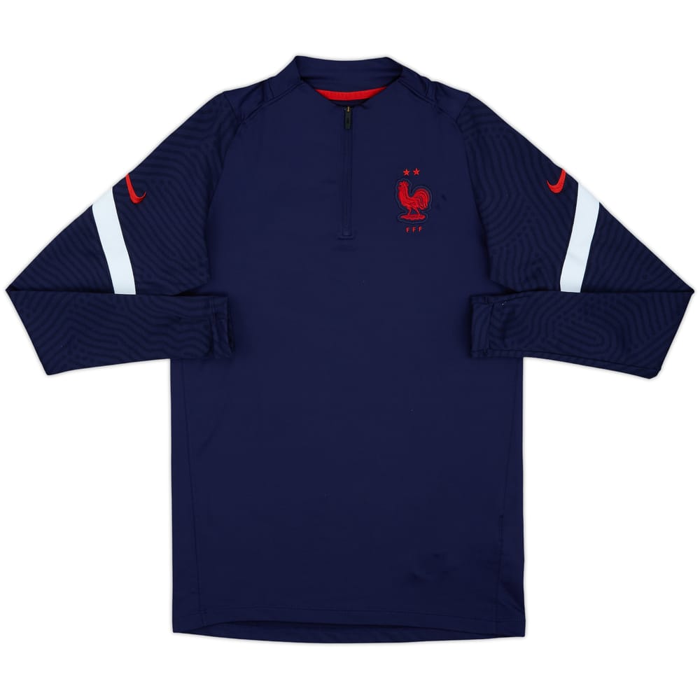 2020-21 France Nike 1/4 Zip Training Top - 7/10 - (S)