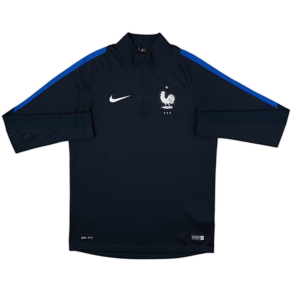2016-17 France Nike 1/4 Zip Training Top - 8/10 - (M)