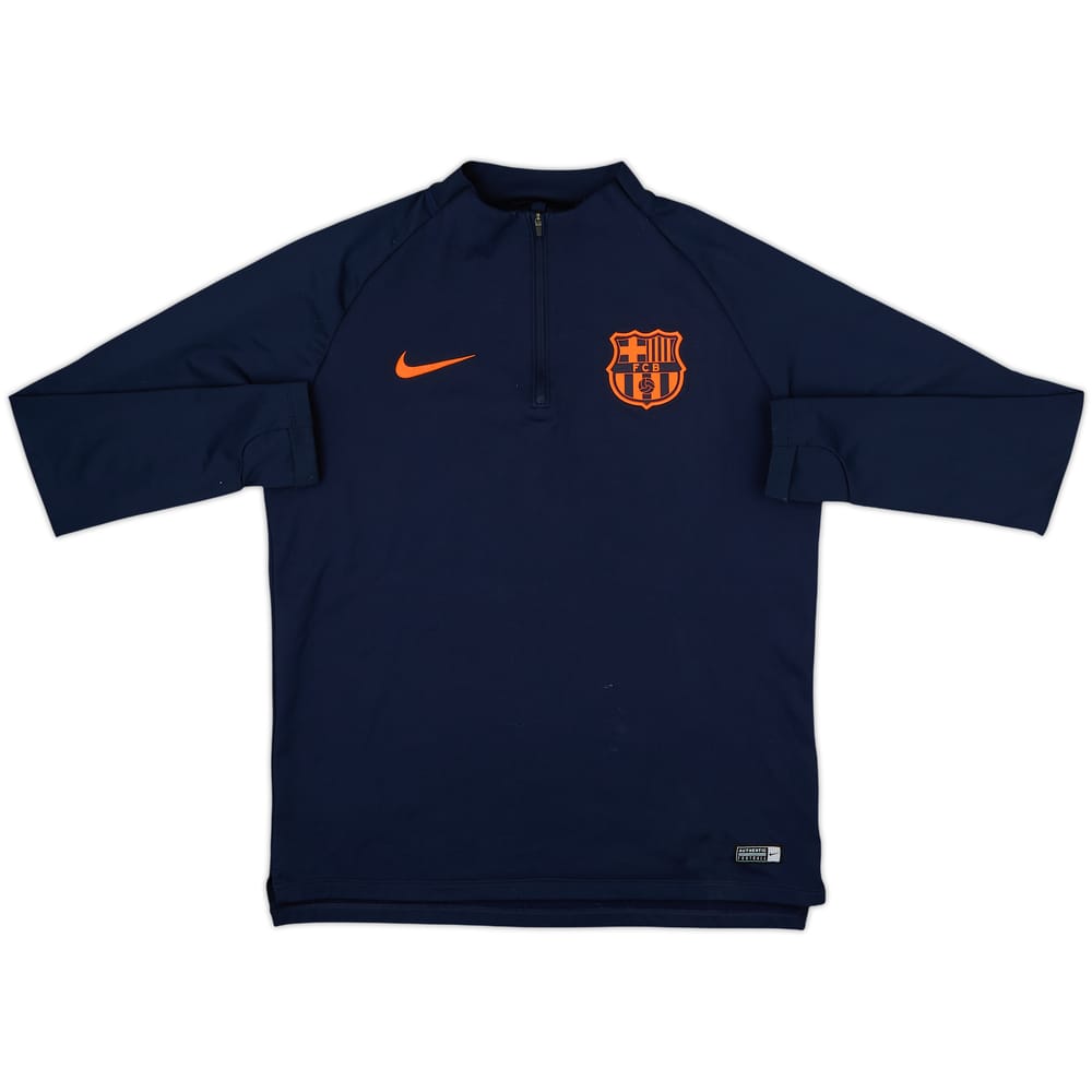 2018-19 Barcelona Nike 1/4 Zip Drill Top - 8/10 - (M)