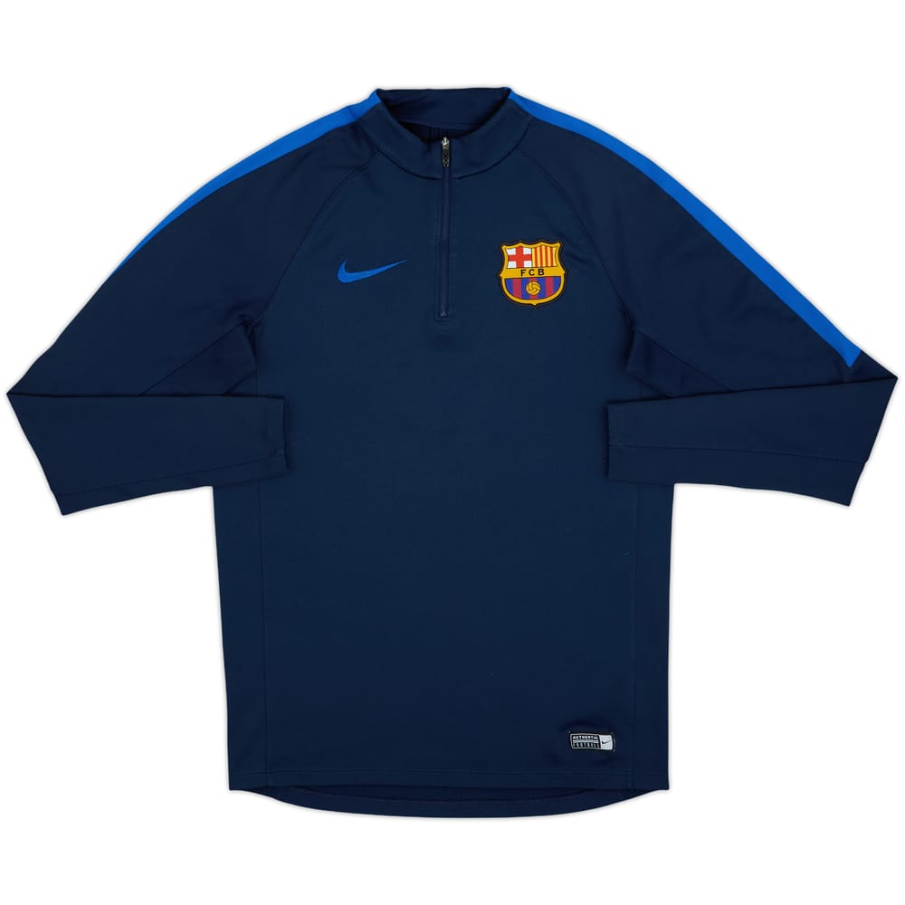 2016-17 Barcelona Nike 1/4 Zip Drill Top - 9/10 - (S)