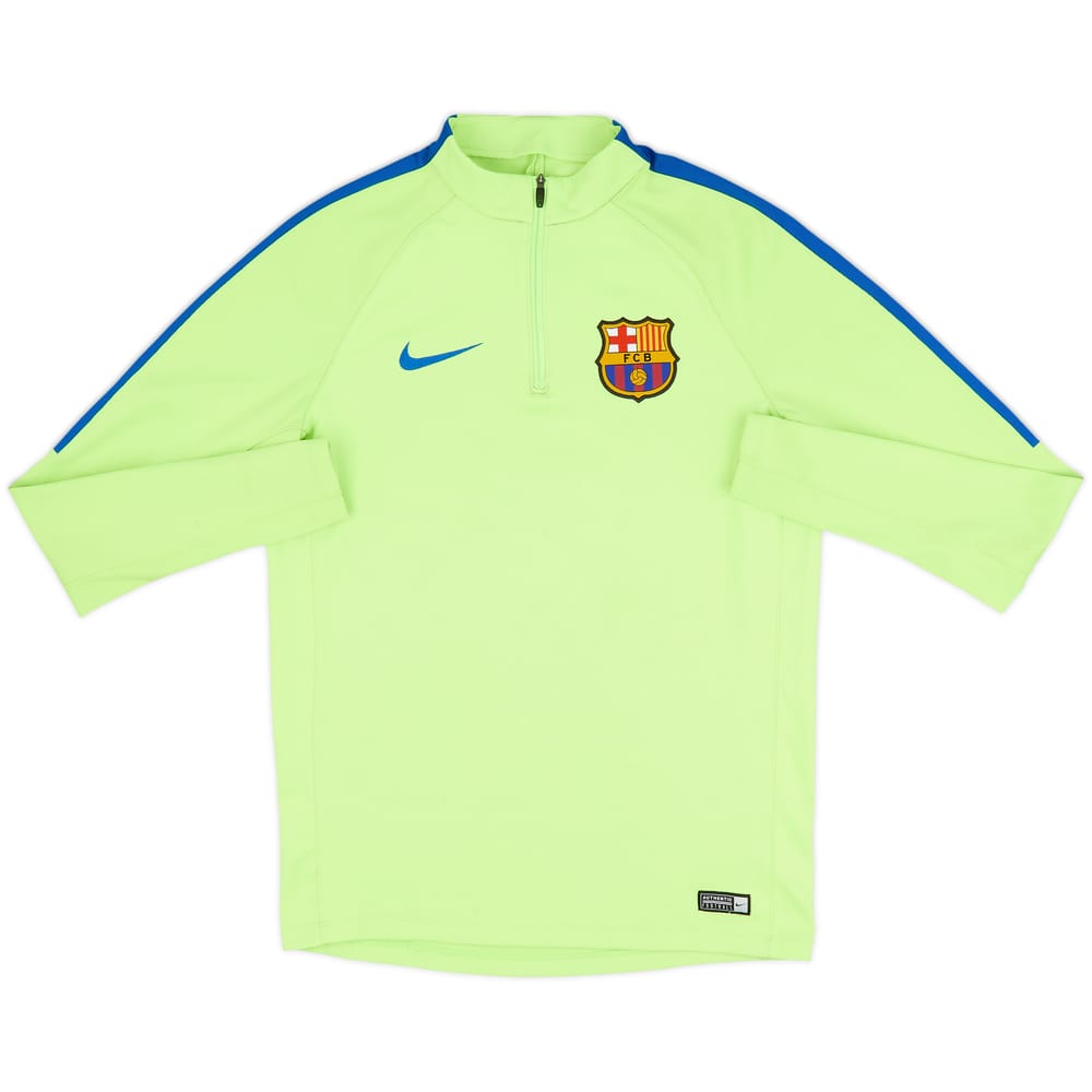 2017-18 Barcelona Nike 1/4 Zip Drill Top - 7/10 - (M)