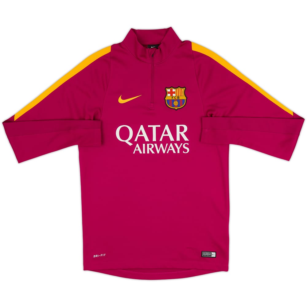 2016-17 Barcelona Nike 1/4 Zip Drill Top - 8/10 - (S)