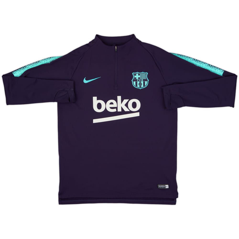 2018-19 Barcelona Nike 1/4 Zip Drill Top - 7/10 - (M)