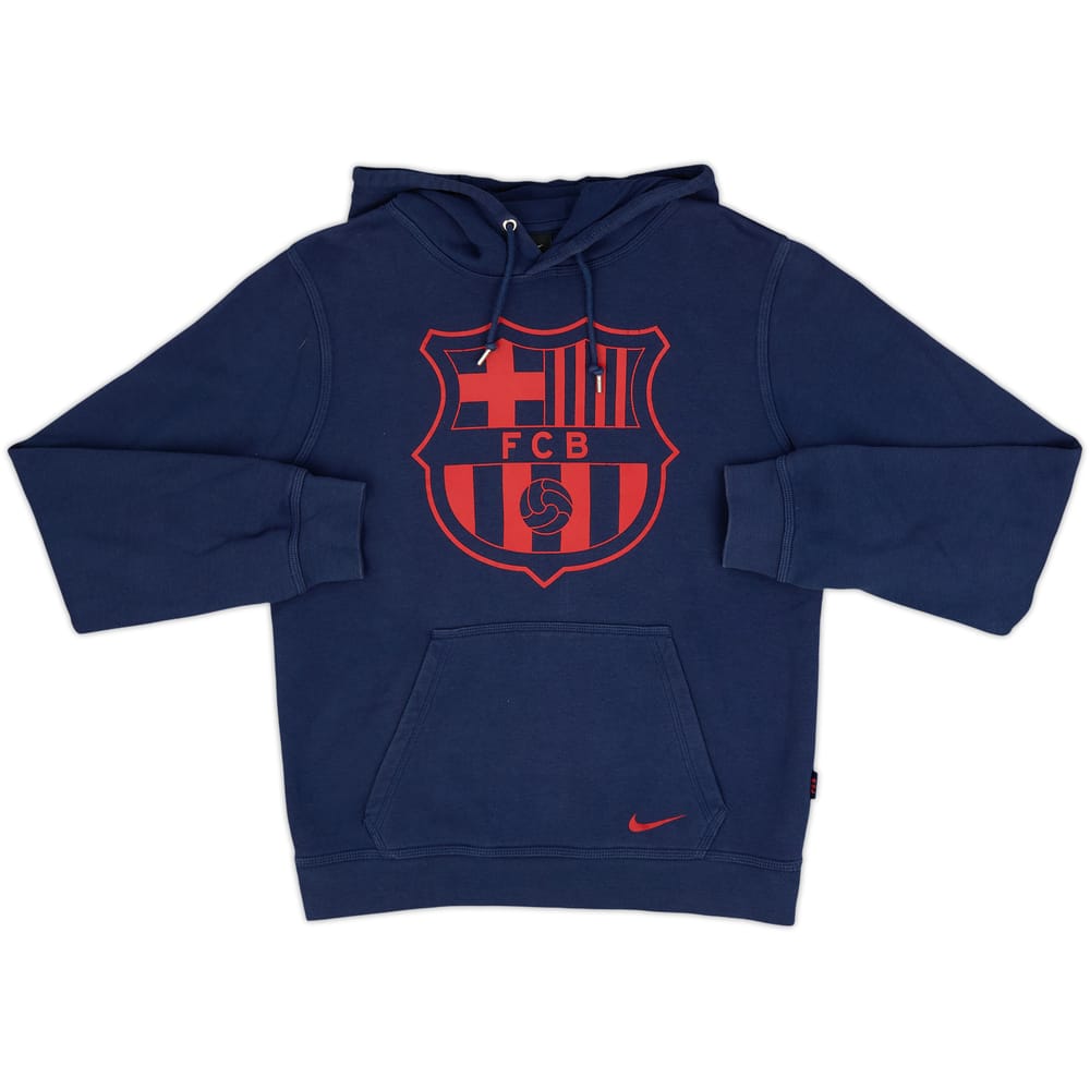 2013-14 Barcelona Nike Hooded Sweat Top - 7/10 - (S)