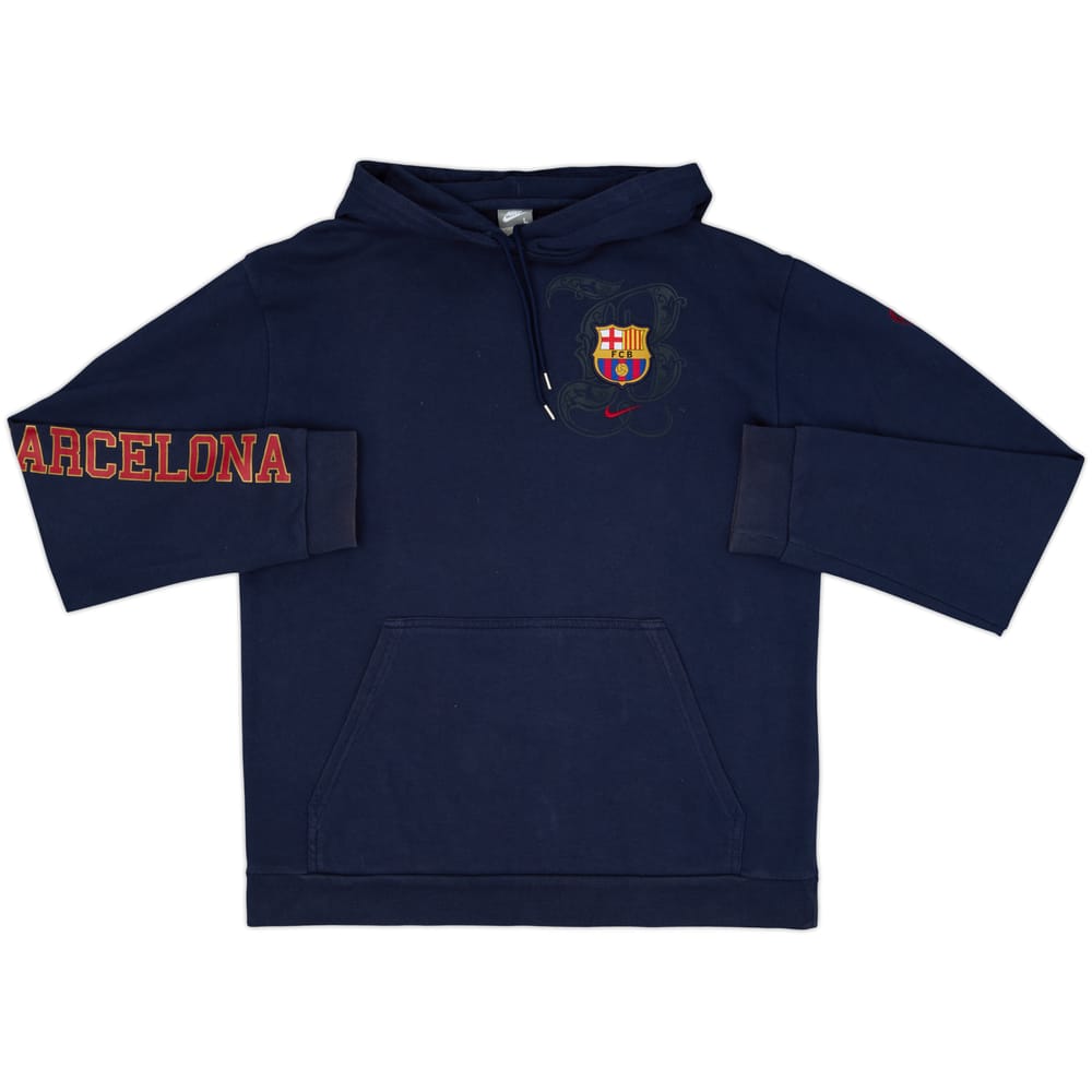 2008-09 Barcelona Nike Hooded Sweat Top - 7/10 - (L)