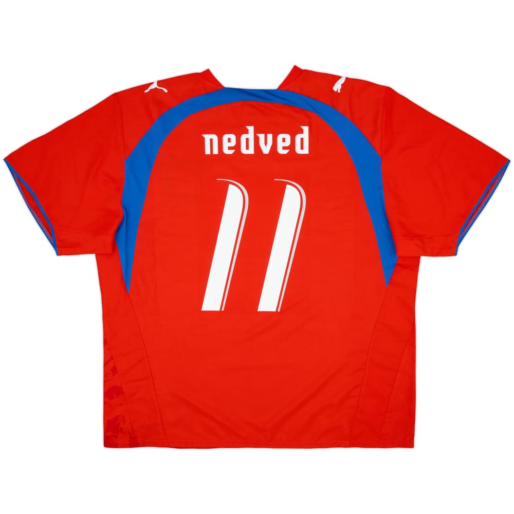 2006-08 Czech Republic Home Shirt Nedved #11 - 9/10 - (XXL)