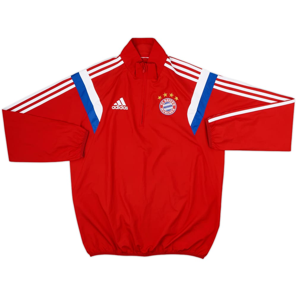 2014-15 Bayern Munich adidas 1/4 Zip Drill Top - 8/10 - (M)