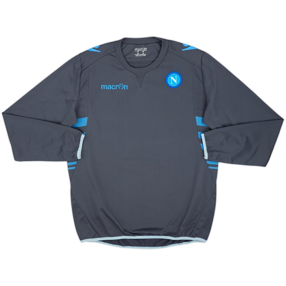 2013-14 Napoli Macron Sweat Top - 8/10 - (M)