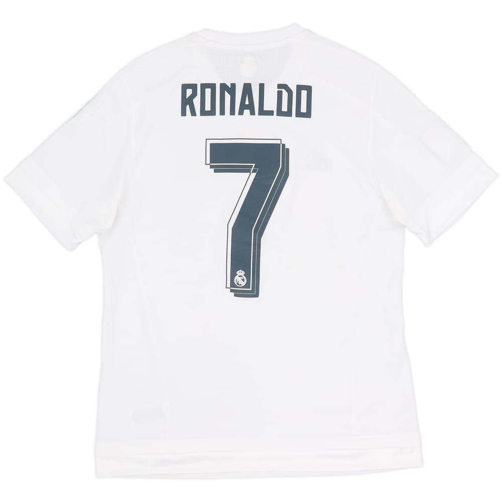 2015-16 Real Madrid Home Shirt Ronaldo #7 - 7/10 - (M)