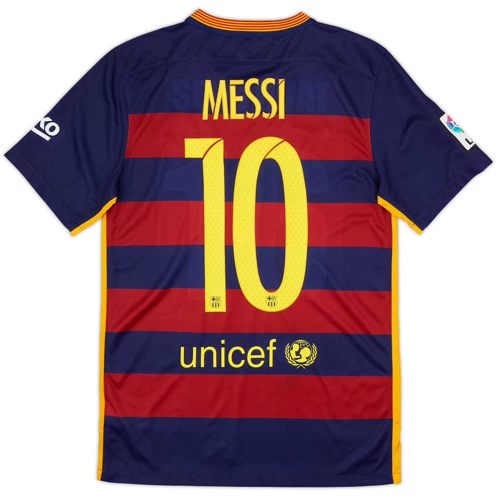 2015-16 Barcelona Home Shirt Messi #10 - 8/10 - (S)