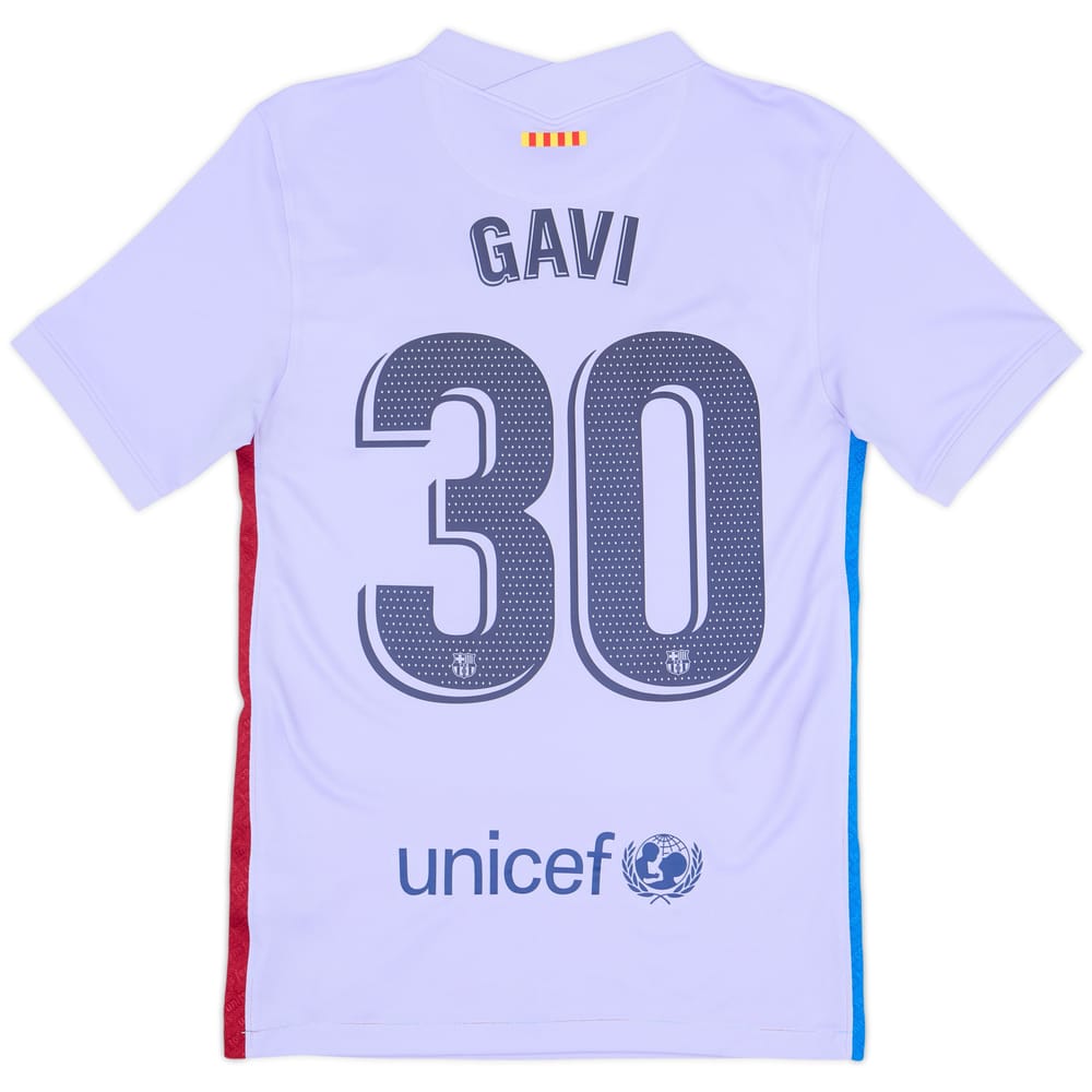 2021-22 Barcelona Away Shirt Gavi #30 - 8/10 - (XS)