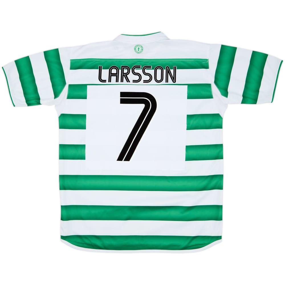 2003-04 Celtic Home Shirt Larsson #7 - 8/10 - (L)