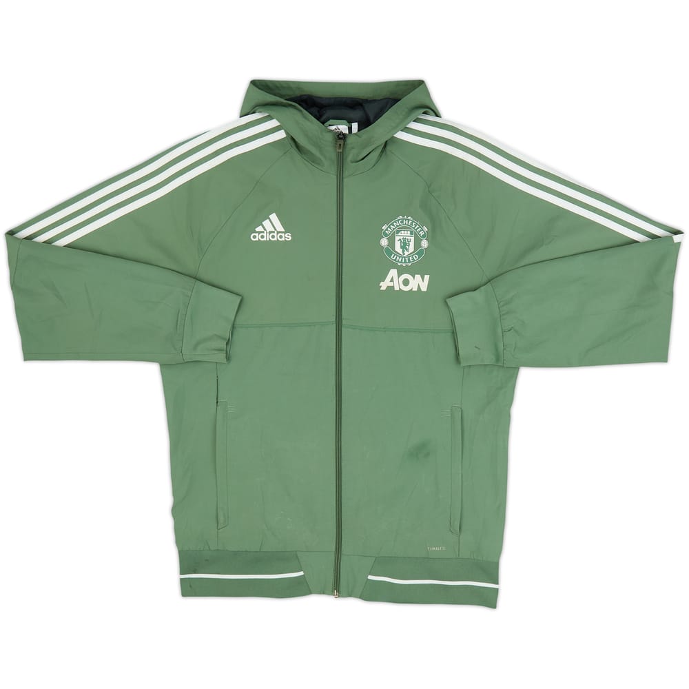 2017-18 Manchester United adidas Hooded Track Jacket - 6/10 - (M)
