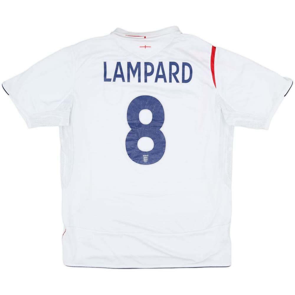 2005-07 England Home Shirt Lampard #8 - 5/10 - (L)