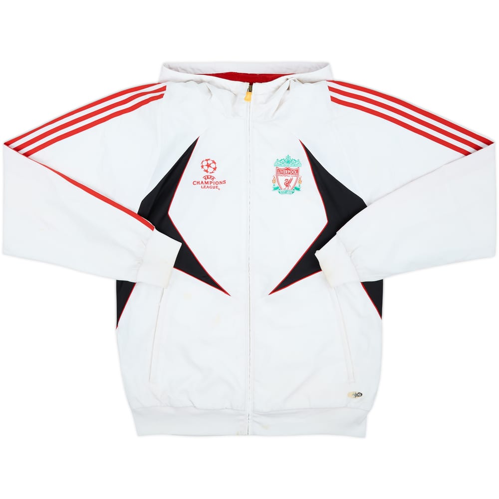2007-08 Liverpool adidas Hooded Rain Jacket - 4/10 - (L)