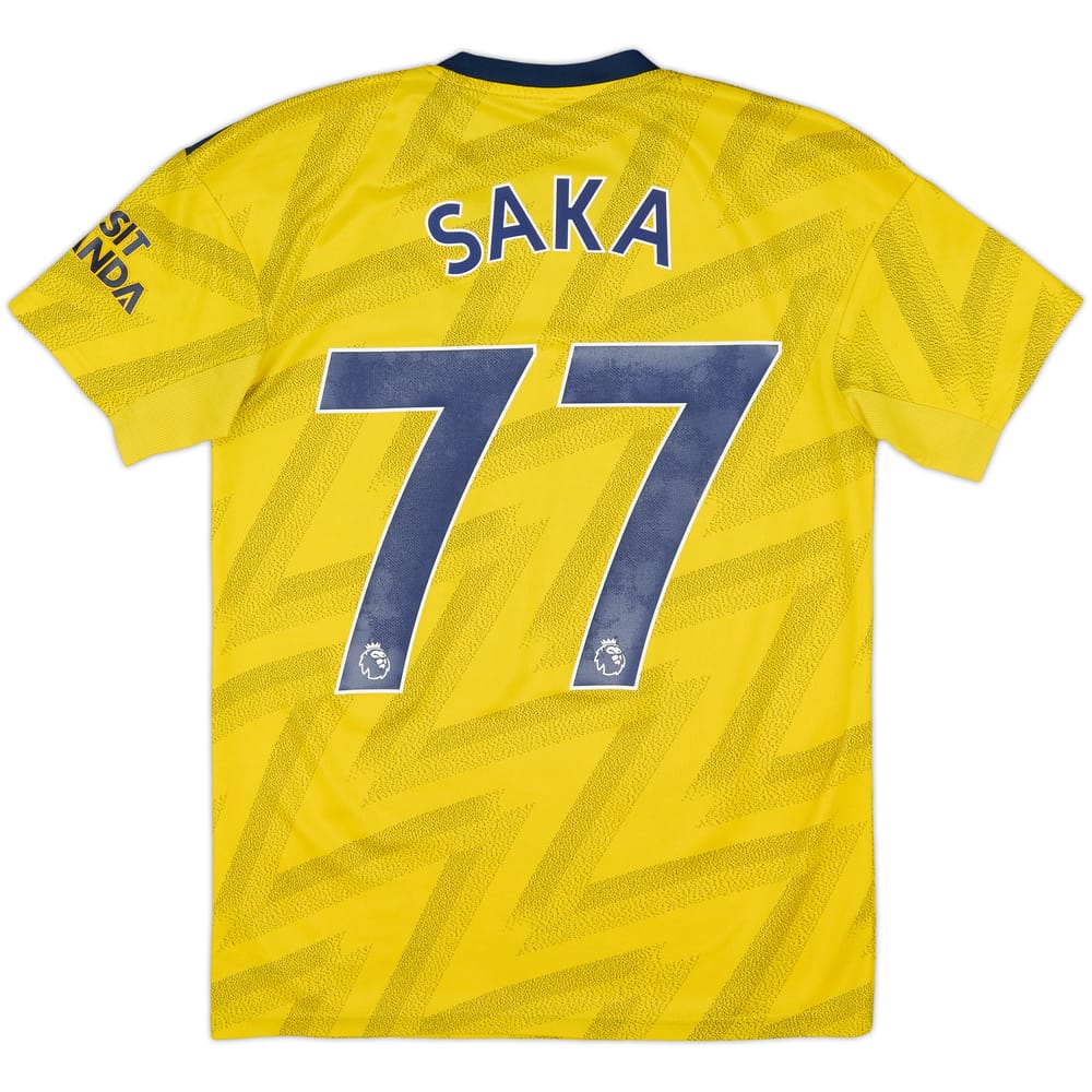 2019-20 Arsenal Away Shirt Saka #77 - 7/10 - (XS)