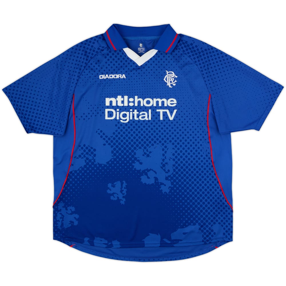 2002-03 Rangers Home Shirt - 8/10 - (XL)