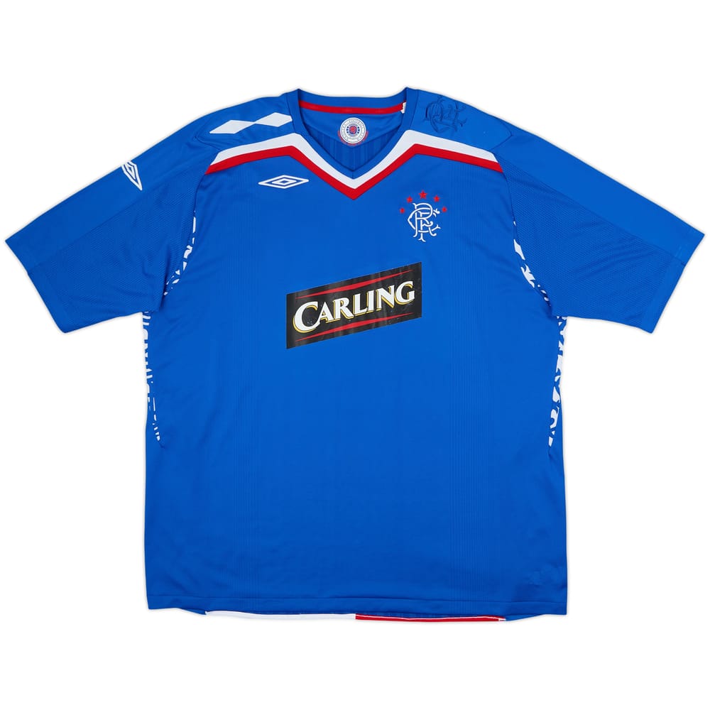 2007-08 Rangers Home Shirt - 7/10 - (3XL)