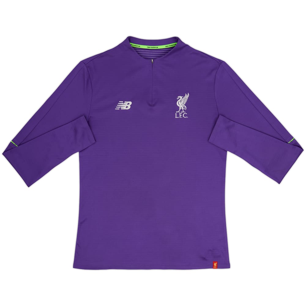 2018-19 Liverpool New Balance 1/4 Zip Training Top - 8/10 - (M)